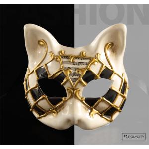 ハロウィン 子供 動物マスク 子猫 ハーフフェイス 仮面