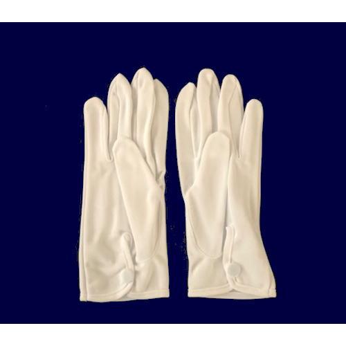 交通指導員用　白手袋　ナイロン巻きべり