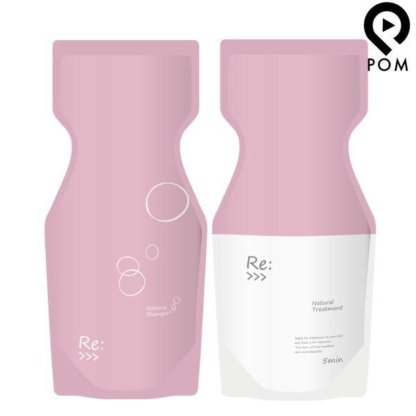 アジュバン リ：ナチュラルシャンプー 600mL ＆ トリートメント 600g エコパック 詰め替え...