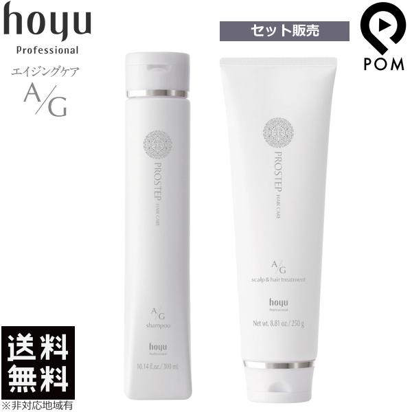 ホーユー プロステップ ヘアケア A/G シャンプー 300ml + トリートメント 250g セッ...