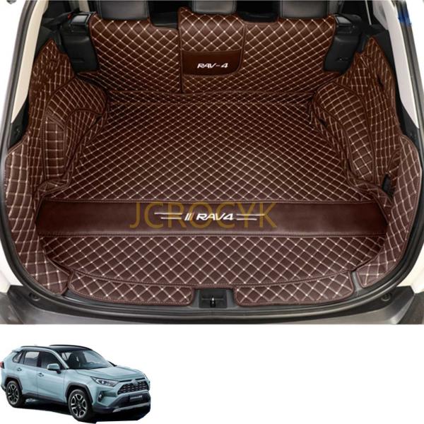 トヨタ 新型RAV4 XA50系 専用 カスタム 車の トランクマットXPE レザー ラゲッジマット...