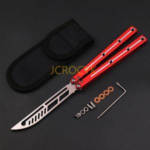 刃なし 練習用 バタフライナイフ 0.4cmX13.3cm 全2色 バタフライ