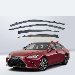 新型レクサス ES 10系 車用サイドバイザー LEXUS ES300h (2018.10-) 車種専用ドアバイザー サイドバイザー カーレインシールド トリムカバー 雨除け 換気 ドアバ