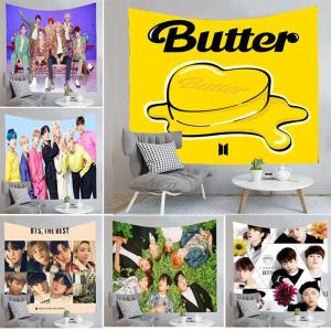 BT21 ブランケット 布 掛け布 大きさ 壁掛け 布ポスター グッズ インテリア BT21 グッズ 萌えグッズ 背景布 キャラクター プレゼント