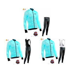 サイクルジャージ 長袖 冬用 春秋用 上下セット 高弾質感