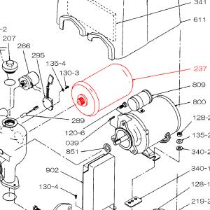 荏原20HPA　120W用部品　圧力タンク（237）【CHPF1-4113-A】｜pompu