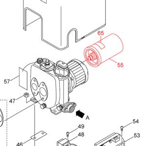 カワエースジェット JF400S用 アキュムレータ(55) PTB3-01-1.2K カワエースジェット JF400S用 アキュムレータ(55) PTB3-01-1.2K