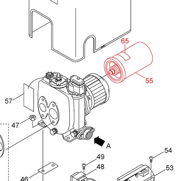 カワエースジェット　JF250S用　アキュムレータ(55)　PTB3-01-1.0K【0120141...