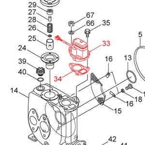 カワエースジェット　JF400S用　ファインセンサー(33)　PST3-4-23M