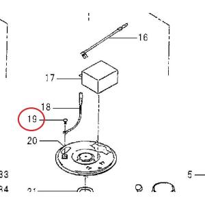 工事用排水ポンプ　LB-250/480用部品　（19）なべ小ネジ　鶴見製作所｜pompu