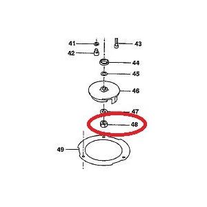 工事排水用ポンプ　LB-150用部品　（48）六角ナット　鶴見製作所｜pompu