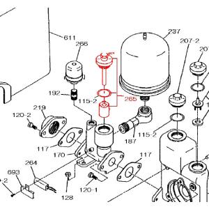 荏原20HPN-6.12用　フロースイッチセット　AHPN1-4411
