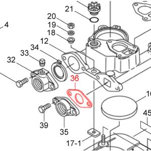 川本ポンプ カワエースN3-155・N3-156 ひしフランジ20 (35)【27400630