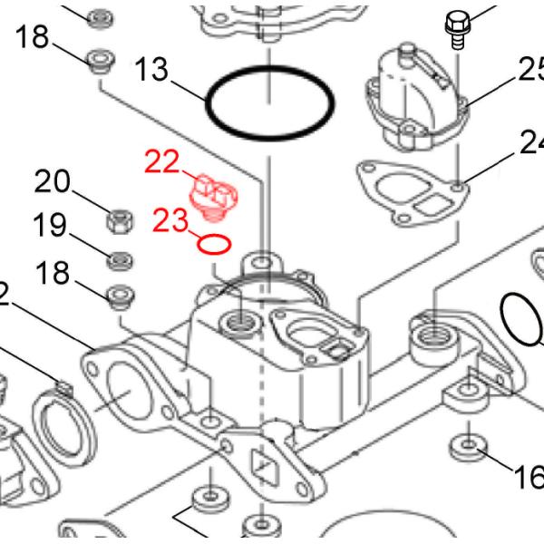 カワエースN3-755・N3-756　プラグ1/2　ＯリングP20付(22-23)　【2870341...