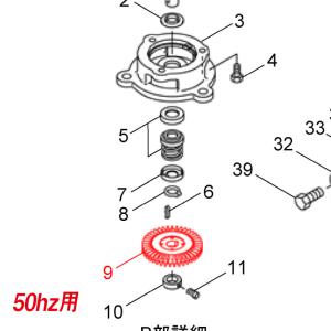 カワエースN3-755　インペラ(9)　N-78　50hz用　【13861120】｜pompu