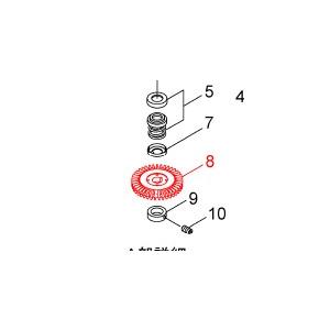 カワエースNF3-400S用　インペラ（羽根車）(8)　N-66【13862810】