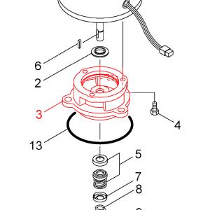 川本ポンプ カワエースNF2用 ケーシングカバーN NF2-400用 (3