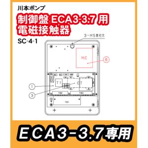 川本　制御盤ECA3-3.7用　電磁接触器　SC-4-1【55203051】　 　｜pompu
