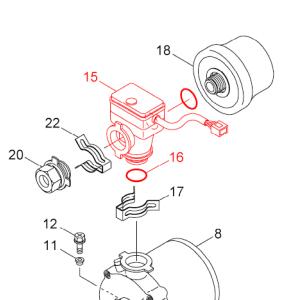 川本ポンプ ベビースイート SFRW150S用 ファインセンサー(15)パッキン