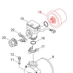 川本ポンプ ベビースイート SFR150S用 アキュムレータ 0.1L-0.9K（18