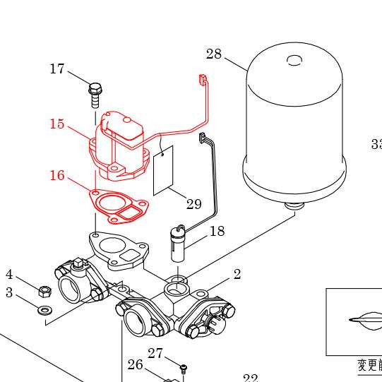カワエースディーパー　UF2-450S用　ファインセンサー(15)パッキン付　PST3-4-10【6...