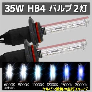 HID バルブ HB4 2本 35W 3000K 4300K 5000K 6000K 8000K 10000K 12000K 15000K 30000K BA9B406｜pond