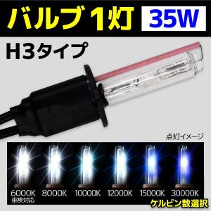 HID バルブ バイク専用 ヘッドライト 1灯 交換バルブ H3 35W 1本 6000k 8000k 10000k 12000k 15000k 30000k バーナー オートバイ BBA903｜pond