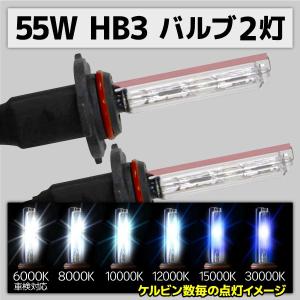 HID バルブ HB3 2本 55W 6000K 8000K 10000K 12000K 15000K 30000K BC9B306｜pond