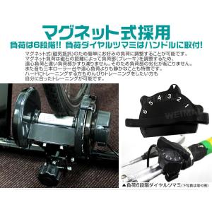 固定ローラー台 サイクルトレーナー 6段階負荷...の詳細画像4