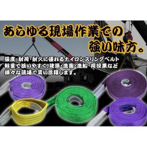 10本セット ナイロンスリングベルト 4m 幅...の詳細画像1