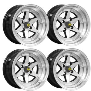 ホイール2本セット XXR714 15インチホイール 8.0J INSET+25 フラットブラック＆フラット