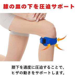 膝サポーター バンド 膝バンド 2個組 バンド...の詳細画像3