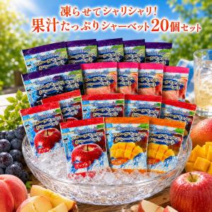 フルーツミックス シャーベット 選べる 20個 コストコ アイス お菓子 おやつ 個包装 パウチ 凍らせて食べる お試し 小分け 爆買