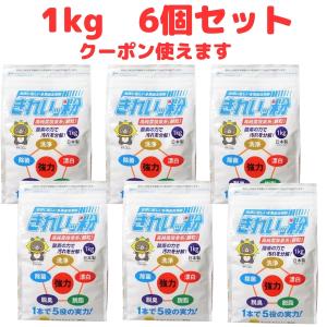 きれいっ粉 1kg 6個セット 過炭酸ナトリウム 酸素系 洗浄剤 洗剤 きれいっ粉 日本製 シミ抜き 油汚れ 洗濯洗剤 除菌 消臭 爆買