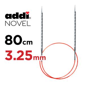 addi NOVEL  80cm　3.25mm　[addi 717-7] メタル輪針 アディ　ノベル　輪針　編針　輪ばり　靴下