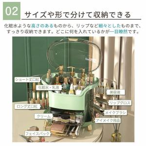 大容量 メイクボックス 化粧品収納ボックス 透...の詳細画像4