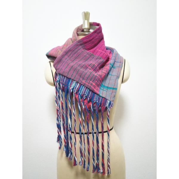 miraco × saori SNOOD　ミラコ　さをり織　スヌード　マフラー