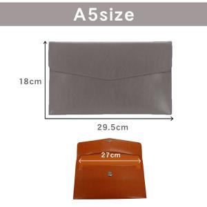 ファイル A5 ファイルケース レザー ファイ...の詳細画像5