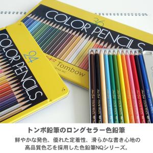 色鉛筆 12色 トンボ 鉛筆 NQ 缶入り色鉛...の詳細画像1