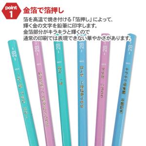 箔押し 名入れ 金 鉛筆 ユニパレット かきか...の詳細画像1