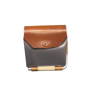 macromauro(マクロマウロ) / AL FOLDED WALLET MALTI (BROWN: 2つ折り財布）｜pop5151