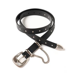 JieDa(ジエダ) / STUDS WESTERN BELT (BLACK)｜pop5151