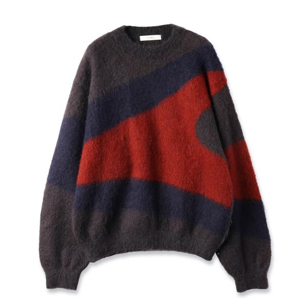 JieDa(ジエダ) / MULTI COLOR KNIT(NAVY)