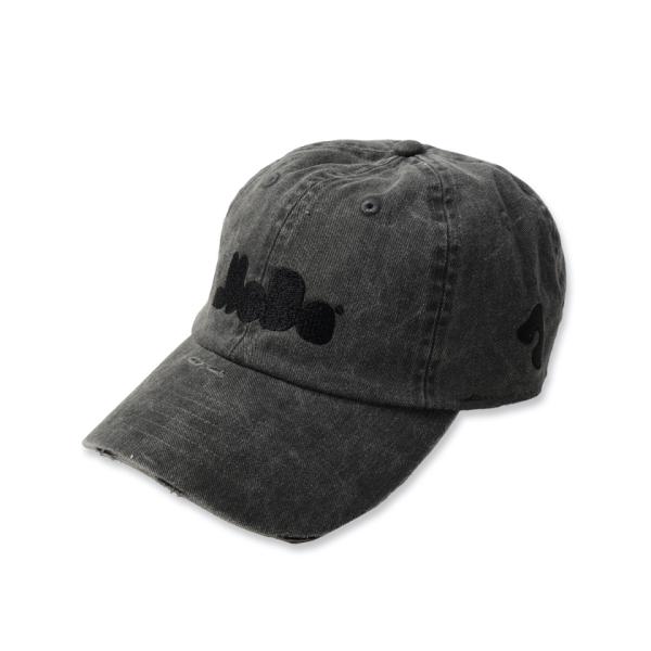 JieDa(ジエダ) / JieDa LOGO DAMAGE CAP (BLACK)