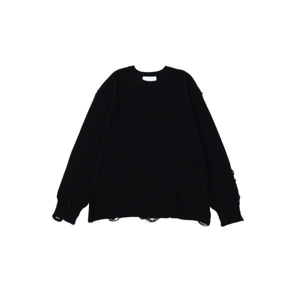 NEON SIGN(ネオンサイン) / Glitch Knit (BLACK)