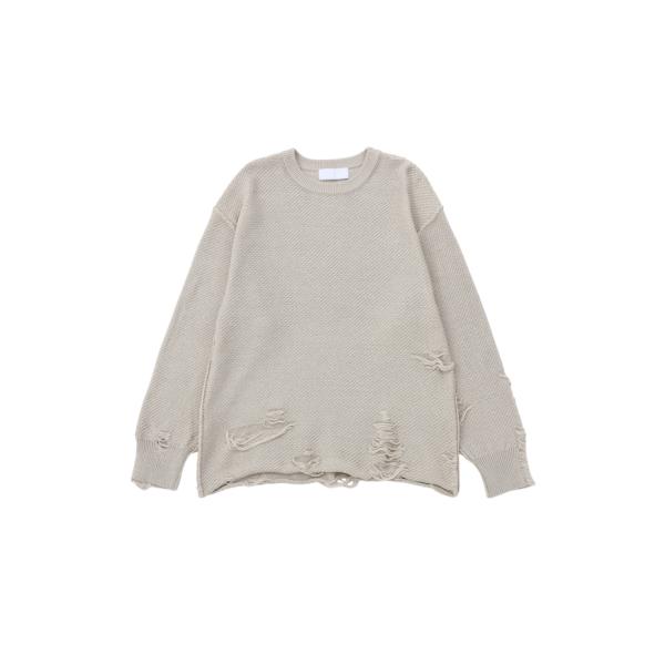 NEON SIGN(ネオンサイン) / Glitch Knit (S.GRAY)