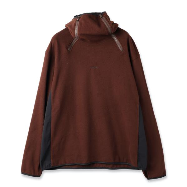 JieDa(ジエダ) / OL /FLEECE BALACLAVA HOODIE (BROWN)