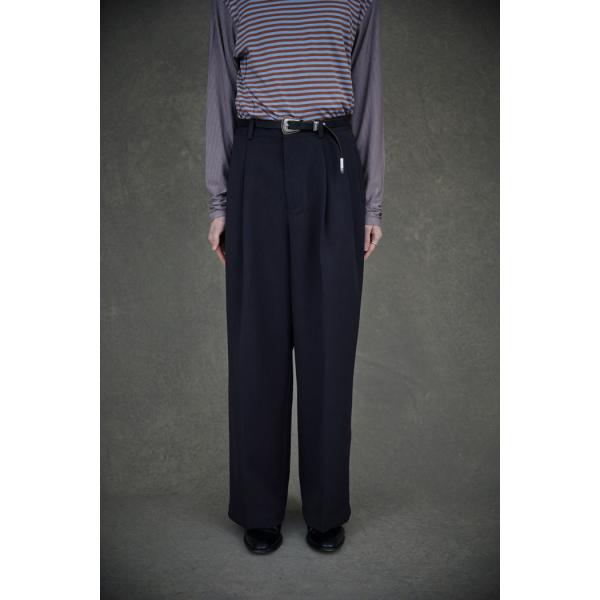 TAUPE(トープ) / REFLEX WIDE TUCK TROUSERS (D.GRAY)