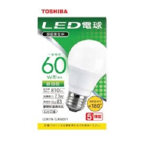 法人様限定】東芝 LDA7N-G-K/60W/2 LED電球 一般電球形 E26口金 60W形