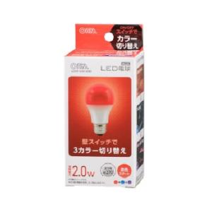 【送料別】OHM（オーム電機）:LDA2R-G/CK AG93 [赤色/青色/紫色] ＬＥＤ電球（E...